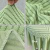 New Full-Coverage Bar Round Stool Cover with Skirt Hem Elastic Round Chair Cover Washable Non-slip Seat Chair Slipcover
