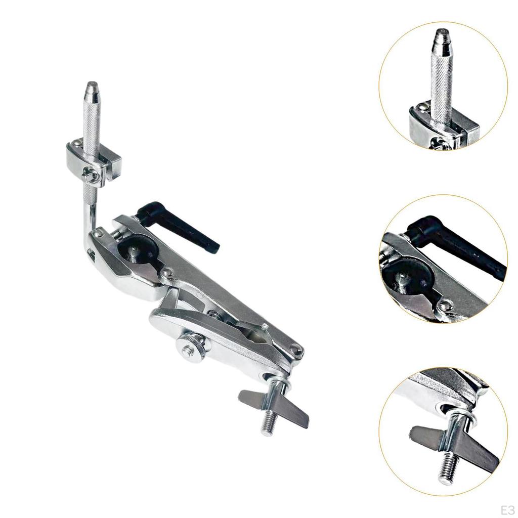 Зажим-держатель рычага тарелки для удлинения барабанной установки и перкуссионного оборудования