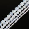 Натуральный яичный белый камень, круглые хрустальные свободные бусины для изготовления ювелирных изделий своими руками
