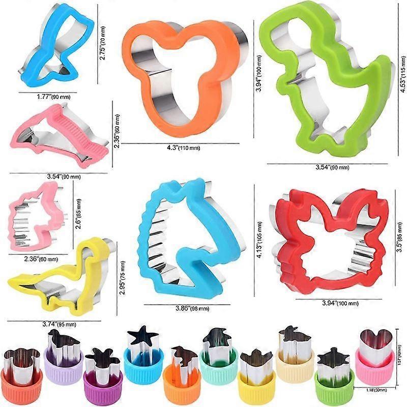 34-Piece Sandwich Maker Mold Set with Stamping Tool DIY Cooking Molds