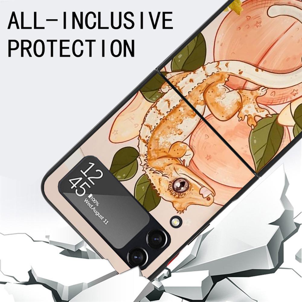 Lizards Geckos Case For Samsung Galaxy Z Flip 7 6 5 4 3 z Flip7 Flip6 Flip5 Flip4 5G Phone Cover Flip3 Folding Coque