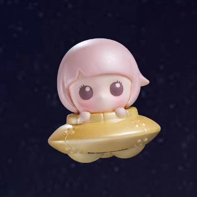 Маленькая летающая тарелка Милая серия гранул: POPBEAN Pop-up Фигурка Игрушка-сюрприз в непрозрачной упаковке