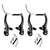 2 Pairs Bike Brakes Set Universal Front And Rear Brakes Kit Mountain Road Bike V-Brake Set For Cycling Bicycle Parts