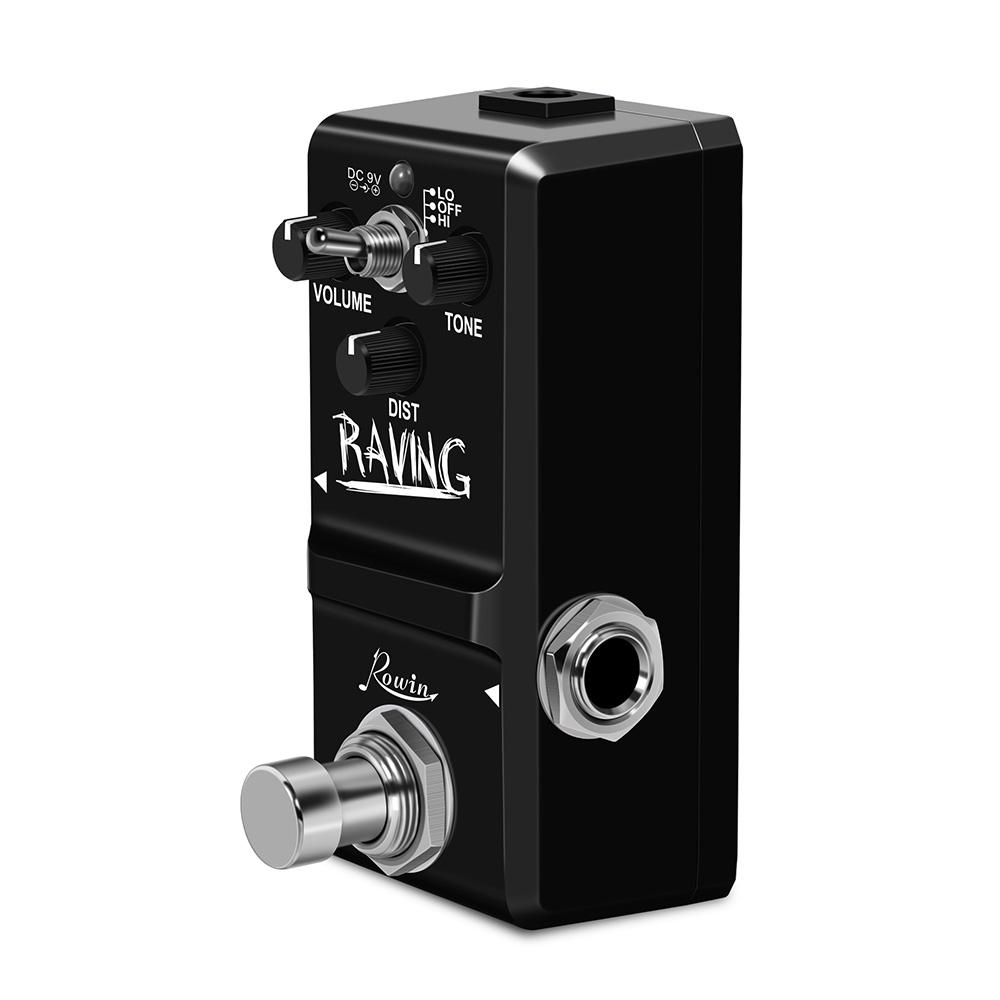 ROWIN Guitar Pedal RAVING Guitar Heavy Metal Distortion Effect Pedal Ture Bypass Metal Shell Guitar Musical Parts & Accessory