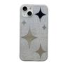 Ins Корейский милый зеркальный блестящий чехол со звездами для Iphone 14 13 12 11 Pro Max Bling Stars Серебристый противоударный мягкий чехол Funda
