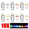 10 шт. W5W светодиодный T10 автомобильный свет COB стекло 6000K белый автомобильный номерной знак лампы купол чтения DRL лампа стиль 12 В