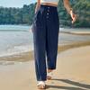 Women's Wide Leg Pants High Elastic Waisted In The Back Business Work Trousers Long Casual Pants