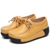 Women Loafers Autumn New Lace Up Platform Casual Shoes Fashion Ladies Non-slip Walking Shoes Female Rocking Shoes2024
