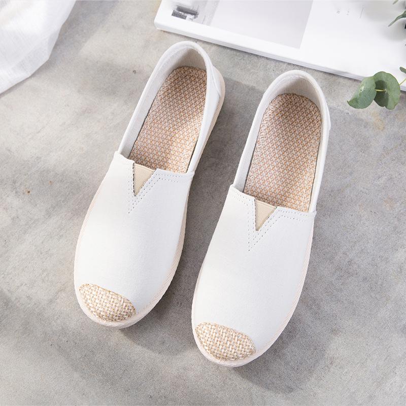 New Print Women Sneakers Slip On Light Mesh Summer Shoes Summer Breathable Flat Shoes Women's Single Shoes Flat Lazy Fisherman