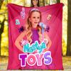 Like Nastya Theme Printed Blanket - Perfect for Couch, Bed, Travel & Outdoor Use | Machine Washable, Cozy & Durable.