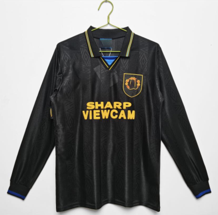 Ретро футбольная форма старой коллекции клуб Манчестер Юнайтед, Реал Мадрид AC с коротким рукавом, с длинным рукавом, футбольная форма, можно напечатать