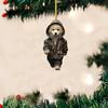 Cartoon Dog Acrylic Hanging Decoration Home Indoor Christmas Tree Car Rearview Mirror 2D Flat Puppy Man Hanging Ornament Animal Pendant