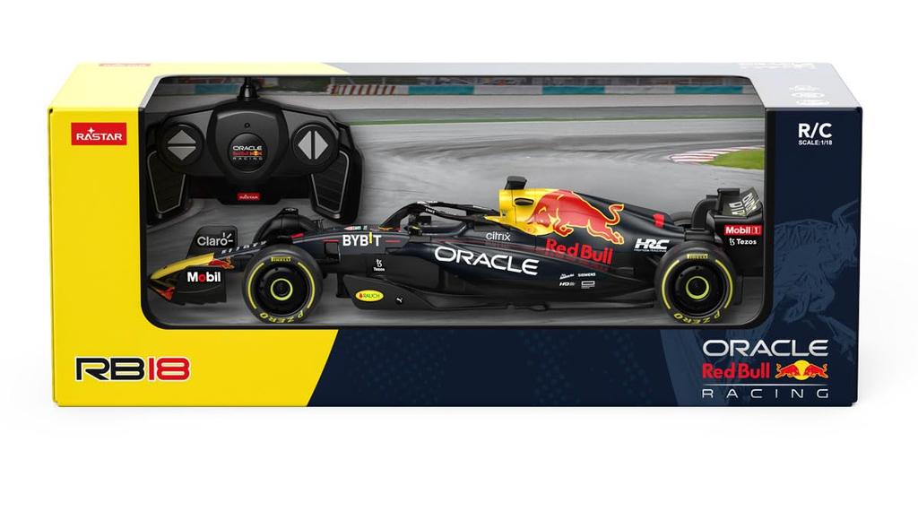 Doyusha Scale Oracle Red Bull Racing RB18 Electric Radio Control Car 14385 2.4GHz 1/18