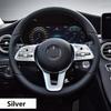 Накладка на кнопку рулевого колеса автомобиля, 2 шт., алюминиевый сплав для Mercedes Benz ACE Class W177 W247 W205 W213 W167 X253 X167 X247