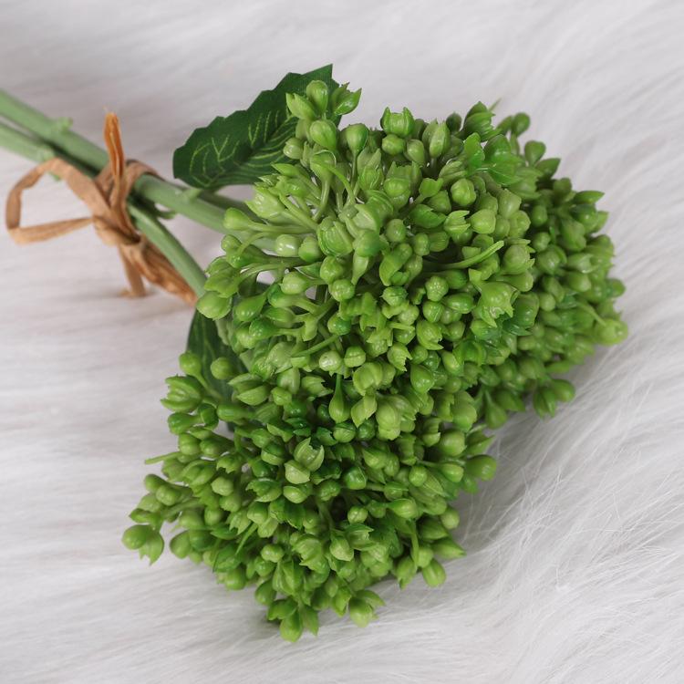 Simulated succulent rice fruit, soft rubber Fengxin fruit, plastic cauliflower home decoration