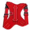 Светоотражающая регулируемая шлейка для собаки из ткани Оксфорд, нагрудный ремень, жилет, массажная, дышащая, красная, M