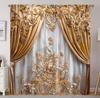 Шторы с ретро европейским ложным фоновым узором, украшение для спальни и гостиной, украшение дома, украшение комнаты
