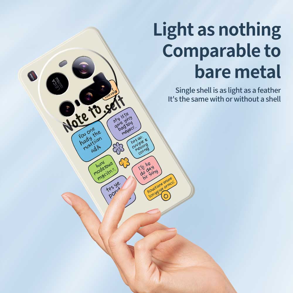 For Xiaomi 15 Ultra Case Colored Sticky Notes Pattern Printing Straight Edge TPU Phone Back Cover