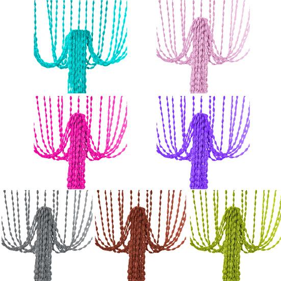 Нитяная дверная штора Мягкие шарики Кисточка Дверная штора Настенная панель Бахрома Жалюзи для окна Декоративная перегородка для дома Гостиная Задник Дверной проем