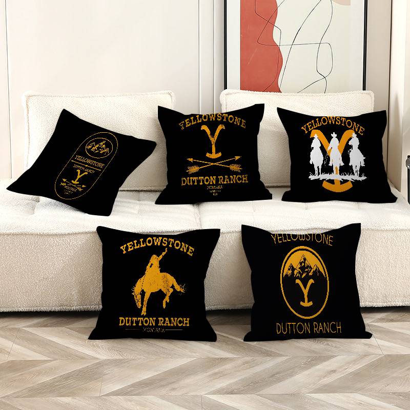 Yellowstone Dutton Ranch Pillow Cover for Bedroom Room and Living Room Sofa Decorative Cushion Cover