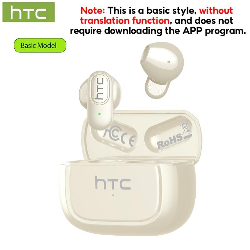 Wireless Bluetooth Earphones HTC NE51 AI Translator Earbud Noise Reduction HiFi Music HD Call Gaming Sport Headset With Mic 7