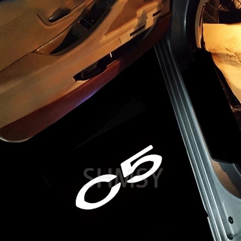 AABFJ1 2Pcs LED Car Door Welcome Lights Logo Projector For Citroen C5 X7 II Ghost Shadow Lamp Courtesy Light Auto Decorative Accessory