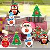 12pcs Santa Claus Snowman Elk Christmas Candy Paper Card Merry Christmas Decorations  Party Favors