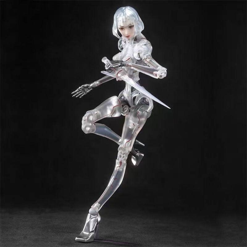 1/12 Научно-фантастическая фигурка андроида Ai Agent Femella C1 Фигурка на шарнирах Модель Коллекционная Gk Игрушка Настольное украшение Аниме Подарок