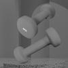 Yuejihuu Flat Head Frosted Dip-Coated Dumbbell