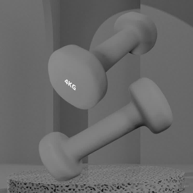 Yuejihuu Flat Head Frosted Dip-Coated Dumbbell