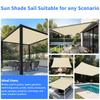 Водонепроницаемый тент 95% защита от УФ-лучей Солнцезащитный парус Садовый экран для конфиденциальности Для автомобиля Брезентовый навес для перголы Навес Солнцезащитный парус