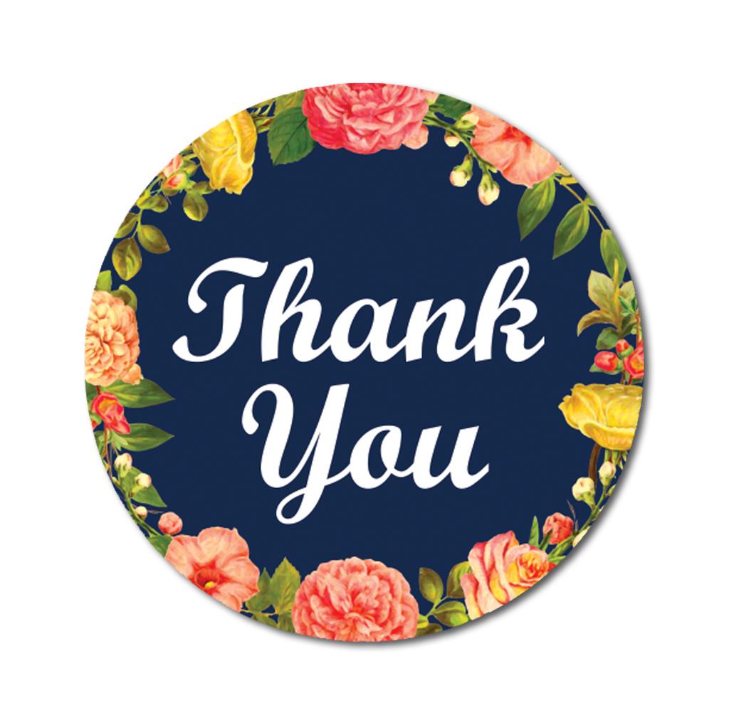 Дорогой сувенир, спасибо, фуксия, розовые наклейки, 1,6 дюйма, круглая цветочная рамка, мини-конверт, уплотнения-45