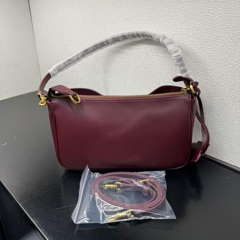 2025 Новая женская сумка из натуральной кожи Nappa Leather Underarm Bag + Rodeo Small Large Capacity Casual Women Bag Cross Border