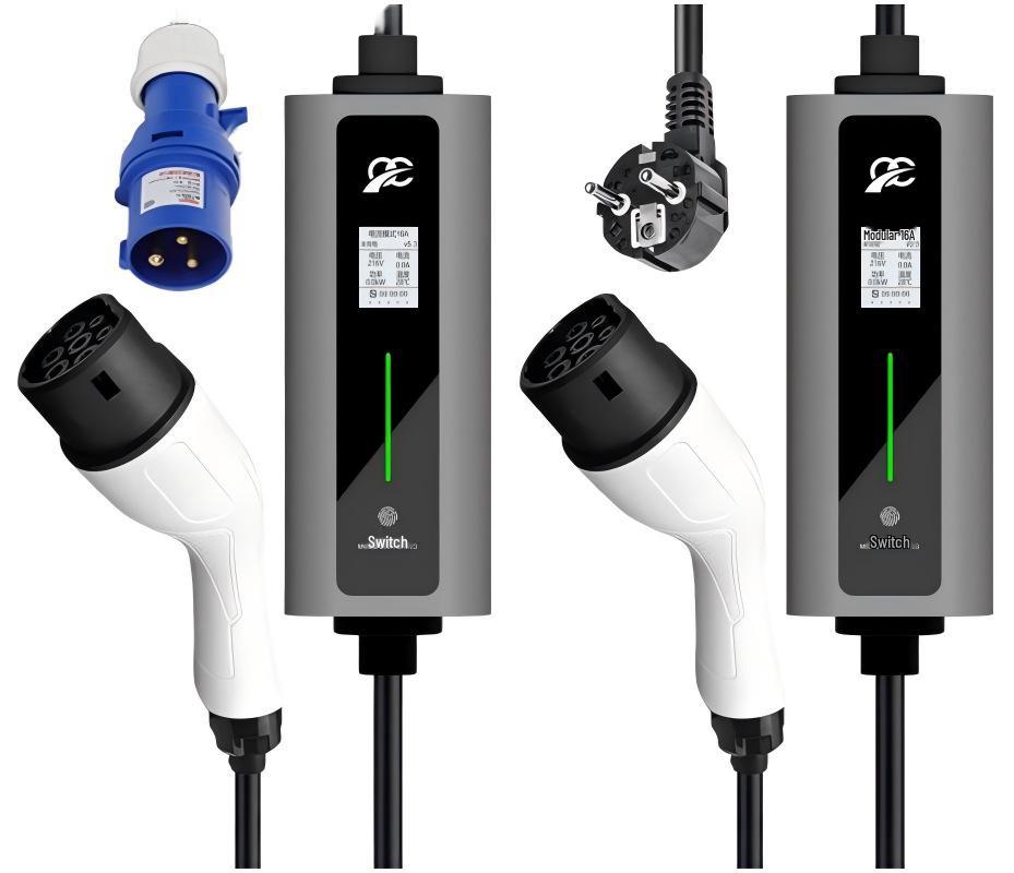 16A Type 2 Home Charger for New Energy Vehicles, 3.5kW Portable European Standard