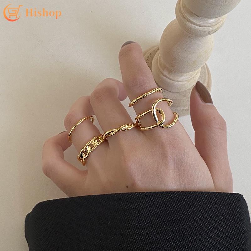 Модные винтажные золотые кольца, набор, кольцо с полым крестом для женщин, ювелирные аксессуары