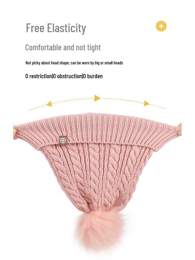 Детский зимний набор с помпоном: шапка, шарф и перчатки – на флисовой подкладке, теплый, вязаный комфорт