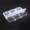 Пластиковый ящик для хранения с 6 сетками, отделение для ювелирных изделий, ожерелье, прозрачный органайзер, чехол-держатель, органайзер для рукоделия