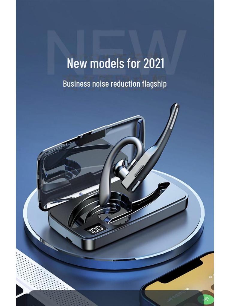 Шумоподавляющая гарнитура с заушным креплением Bluetooth 5.3 для бизнеса и пробежек