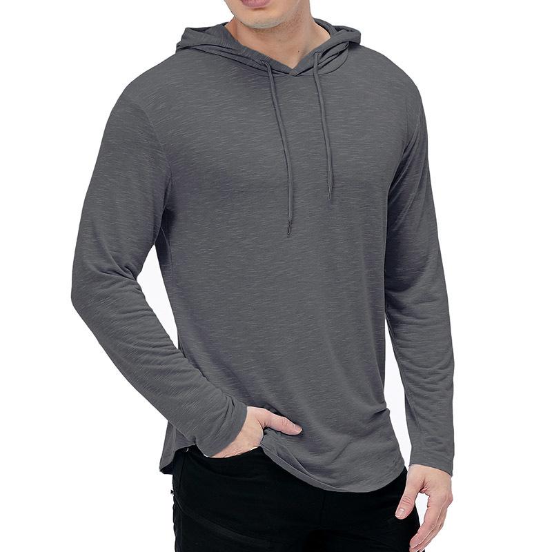 Мужские толстовки с длинным рукавом, спортивные рубашки с капюшоном для тренировок, бега, спортивная толстовка с капюшоном, повседневная мода, осенне-весенний уличный пуловер, топ, европейский размер