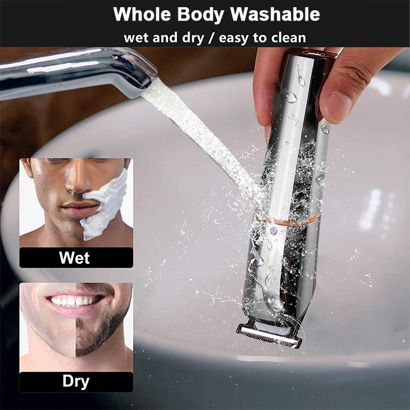 Триммер для бороды для мужчин, беспроводной триммер для волос 12 в 1, триммер для усов, ножницы для волос IPX7 водонепроницаемый многофункциональный набор для ухода