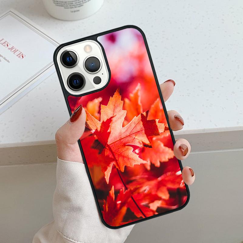 Осенние падающие листья Клен Чехол для телефона Для iPhone 17 Air 11 12 13 14 15 16 Pro Max Чехол Для iPhone 17 Air Max Plus
