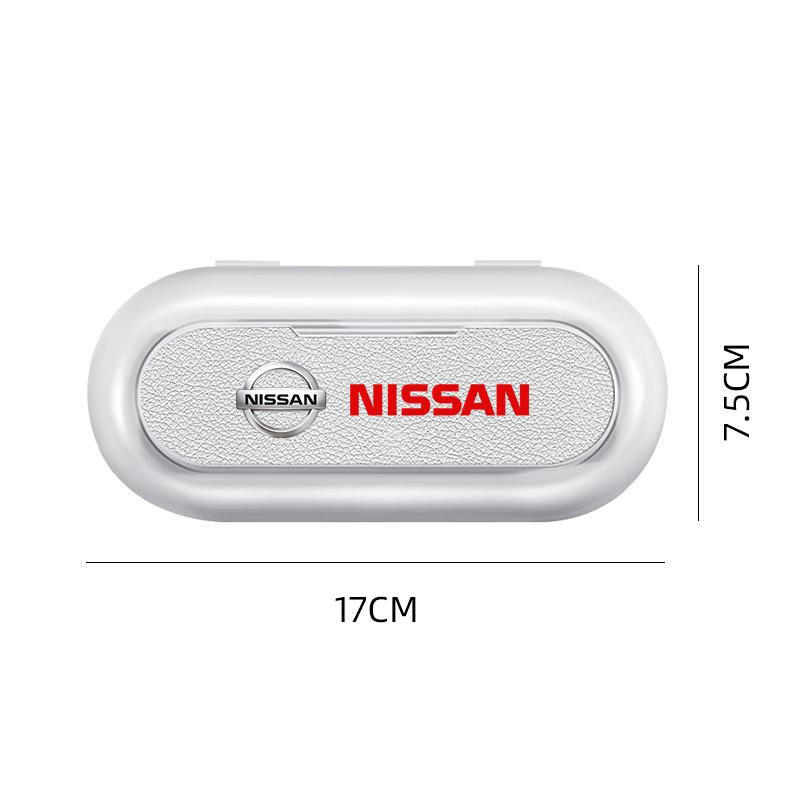 Автоаксессуары для Nissan X-trail Qashqai Note Juke Sentra Patrol Navara Держатель для солнцезащитных очков в машину футляр для очков клетка ящик для хранения