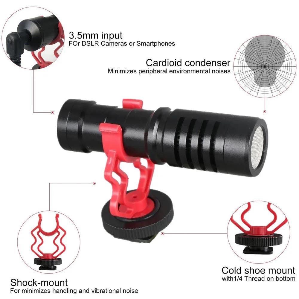 GAM-MG1 Shotgun Video Microphone Universal Recording Microphone Mic for DSLR Camera iPhone Android Smartphones Mac Tablet 6