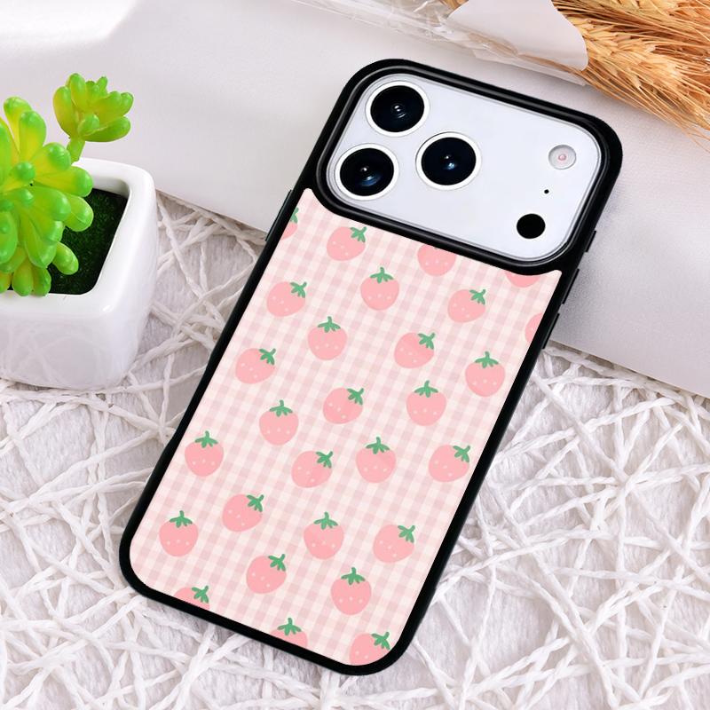 Чехол для телефона Strawberry Art Tropic с защитой от ударов для iPhone 17 Air 16e 15 11 12 14 13 Pro Max Cover Coque