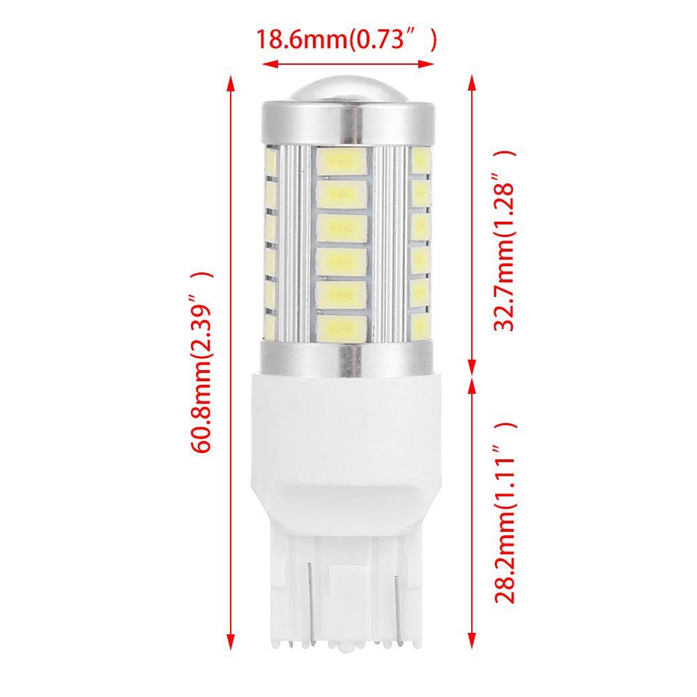 White Red Yellow Turn Signal 5730 LED Bulbs 33SMD T20 W21/5W 7443 Car Backup Reverse Light