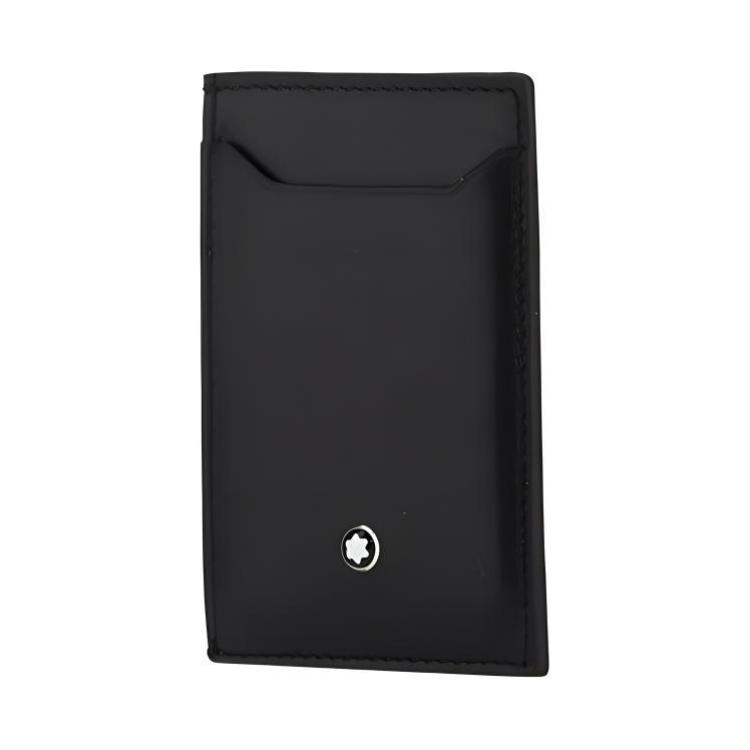 Montblanc Модный кожаный держатель для карт Мужские аксессуары Черный 129683