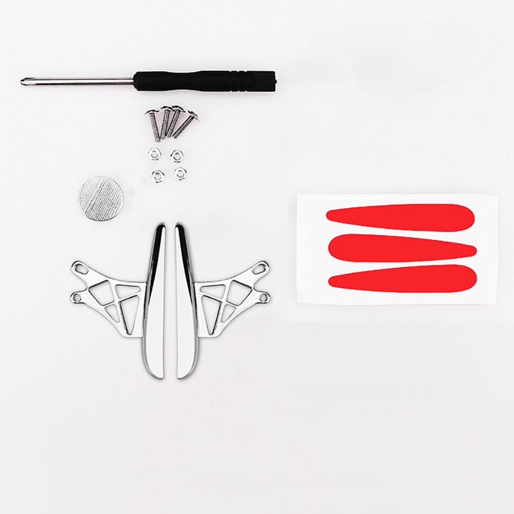 Универсальный мини светодиодный задний фонарь на солнечной энергии Декор заднего багажника автомобиля Спойлер Крыло АБС