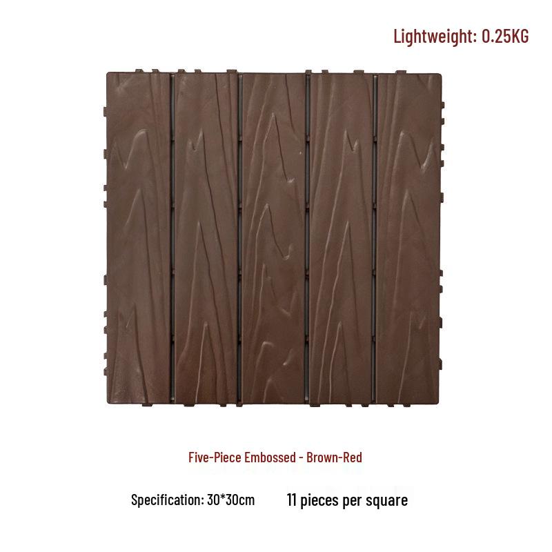 Замковое 30x30 Напольное покрытие из композитного пластика для улицы (Сад/Балкон)
