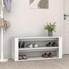 816904 vidaXL Shoe Rack White 100x35x45 Cm Engineered Wood