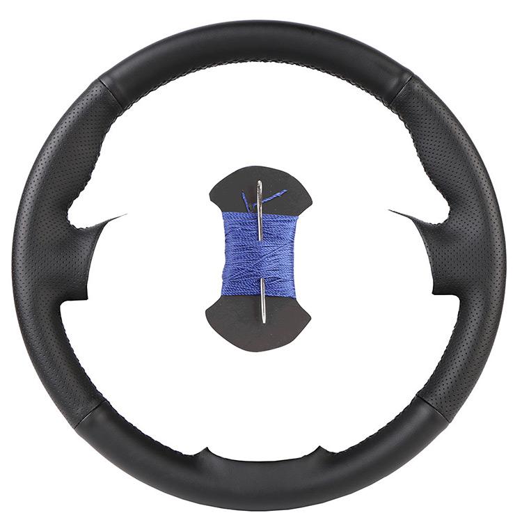 Индивидуальная оплетка на руль для Mazda 3 Axela 2013-2016, Mazda 6 Atenza 2014-2017, Mazda 2 2015-2017, кожаная оплетка на руль